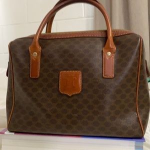 Authentic Vintage Celine Macadam Boston Bag